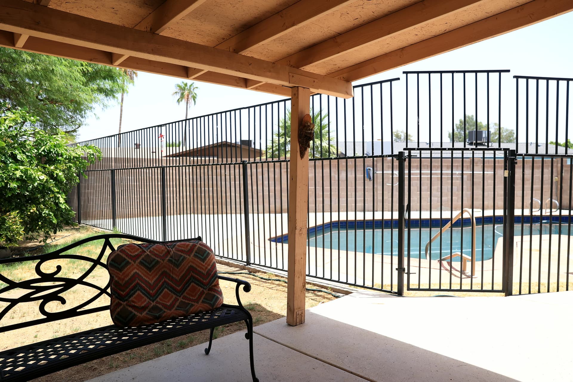 Pool and covered patio